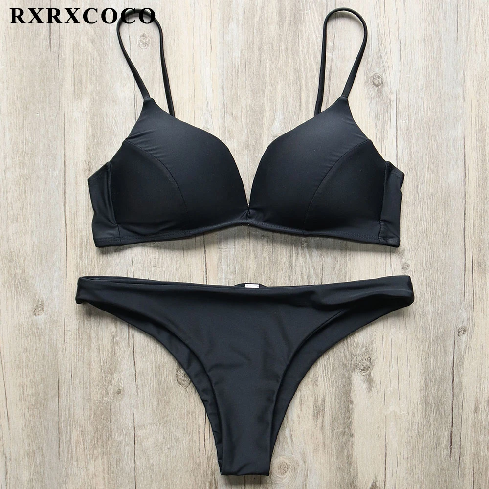 RXRXCOCO Brand Sexy Solid Bikini 2018 Women Push Up Bikini Set Low Waist Swimsuit Brazilian Bathing Suit Swimwear Women Bodysuit
RXRXCOCO Brand Sexy Solid Bikini 2018 Women Push Up Bikini Set Low Waist Swimsuit Brazilian Bathing Suit Swimwear Women Bodysuit