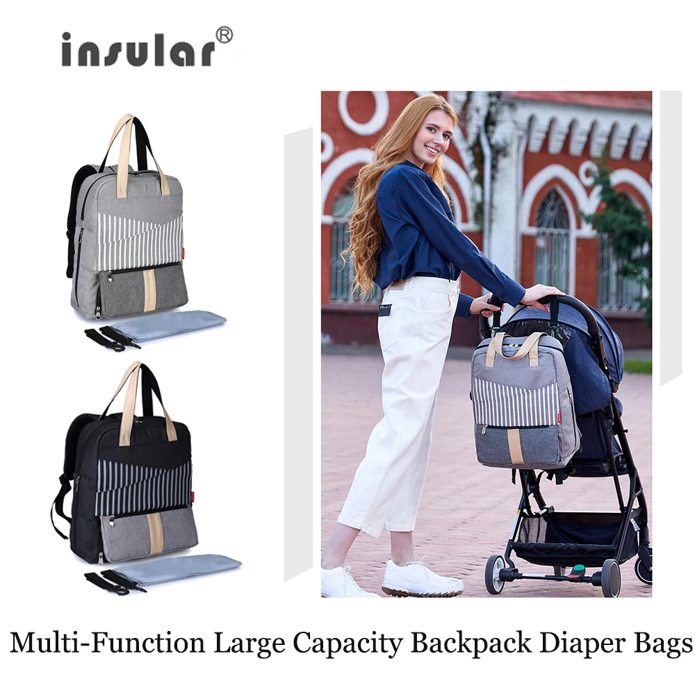 Insular Multi-Function Large Capacity Backpack Diaper Bags waterproof travel backpack solid stroller bags for Mommy Diaper Bags
Insular Multi-Function Large Capacity Backpack Diaper Bags waterproof travel backpack solid stroller bags for Mommy Diaper Bags
