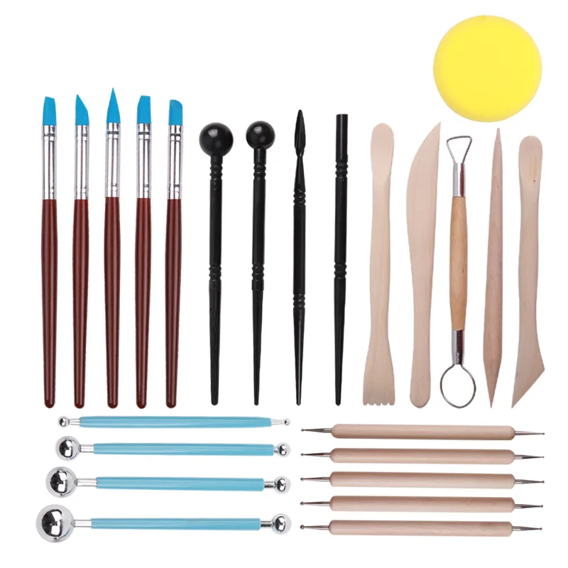 24PCS Portable Carving Set Clay Sculpting Maker Wooden Pottery Wax Tools Ceramic Arts Creative Mold Crafts Carving Modeling Tool
24PCS Portable Carving Set Clay Sculpting Maker Wooden Pottery Wax Tools Ceramic Arts Creative Mold Crafts Carving Modeling Tool