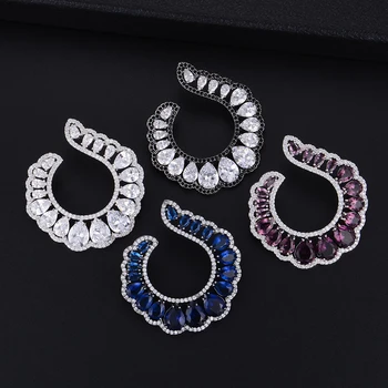 46*43mm Noble Symbol New Stud Earrings Women's Fashion Brand Jewelry Handmade Statement Elegant for Women Full CZ Top Quality
46*43mm Noble Symbol New Stud Earrings Women's Fashion Brand Jewelry Handmade Statement Elegant for Women Full CZ Top Quality