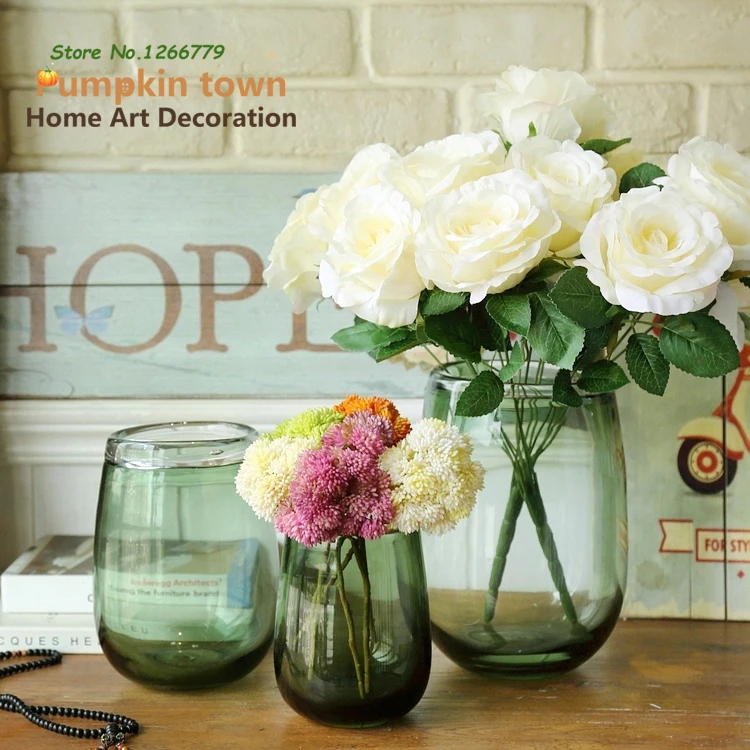 2018 Home essential!European style simple dark green glass high quality exquisite vase,Multifunction practical Hydroponics vase
2018 Home essential!European style simple dark green glass high quality exquisite vase,Multifunction practical Hydroponics vase