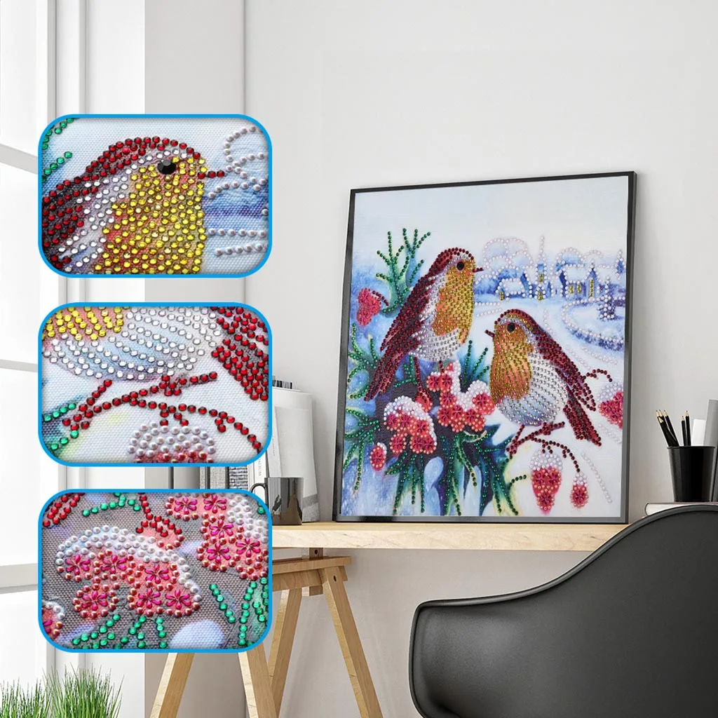 Needlework Special Shaped Diamond Painting Embroidery 5d Diamond Birds on Red Flower Tree Picture Handmade Rhinestone Home Decor
Needlework Special Shaped Diamond Painting Embroidery 5d Diamond Birds on Red Flower Tree Picture Handmade Rhinestone Home Decor
