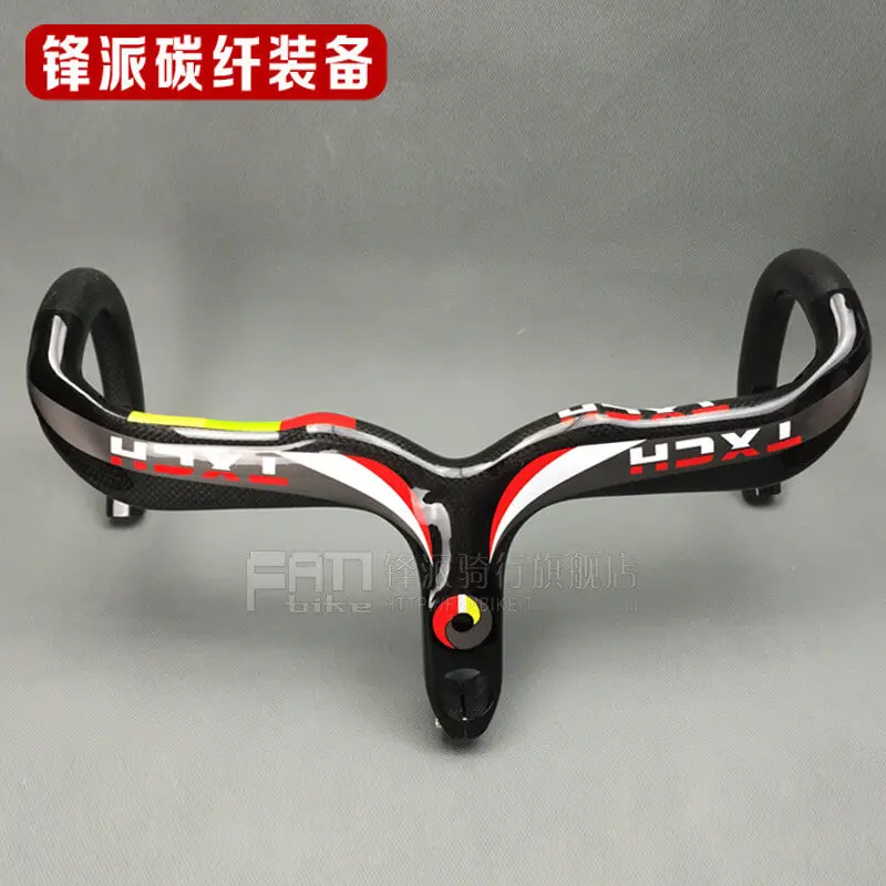 TOSEEK Carbon Fiber Ox Horn Handlebar Stem 28.6mm Integrated Handlebar BMX Road Bike Riding Bent Bar 400/420/440mm Handlebar
TOSEEK Carbon Fiber Ox Horn Handlebar Stem 28.6mm Integrated Handlebar BMX Road Bike Riding Bent Bar 400/420/440mm Handlebar