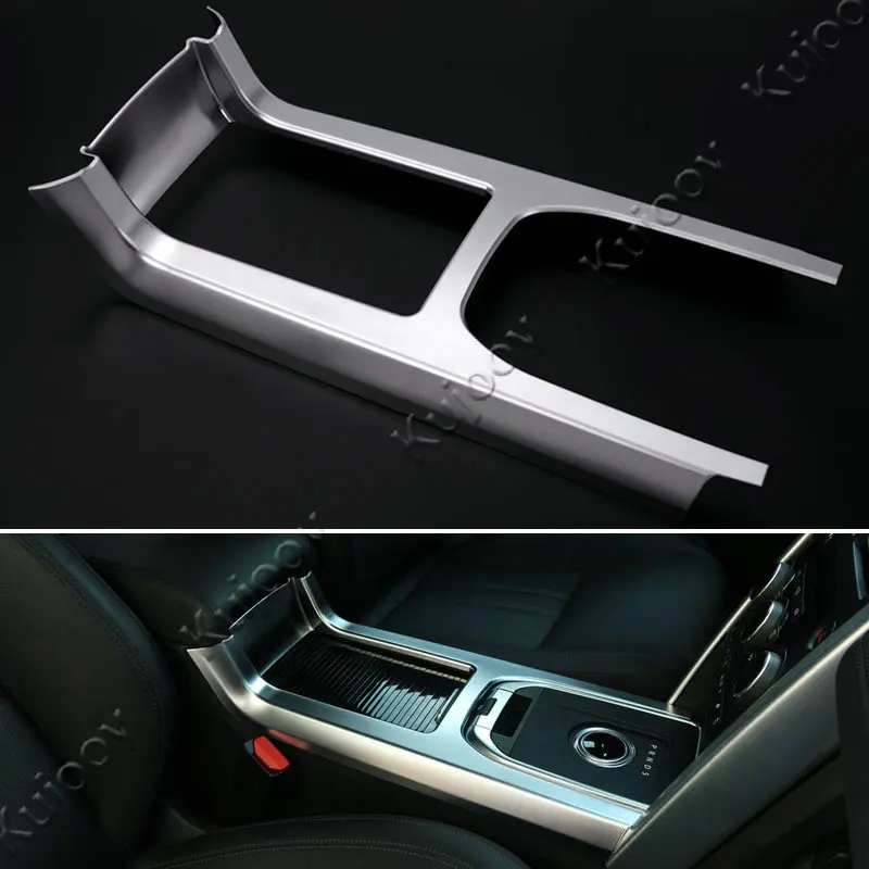 1Pcs Matt Silver font b Car b font Gear Shift Panel Cover Frame Sticker For Land