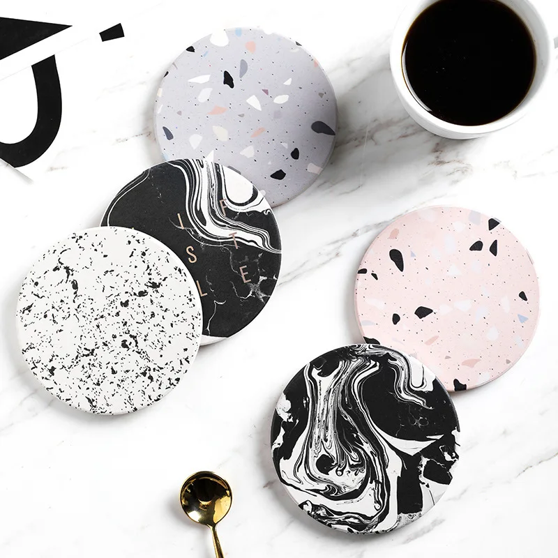 Creative Europe Ceramic Coaster Super Water Uptake Non-slip Coffee Cup Pad Heat Insulation Placemat Dining Table Decor Mat 1pc
Creative Europe Ceramic Coaster Super Water Uptake Non-slip Coffee Cup Pad Heat Insulation Placemat Dining Table Decor Mat 1pc