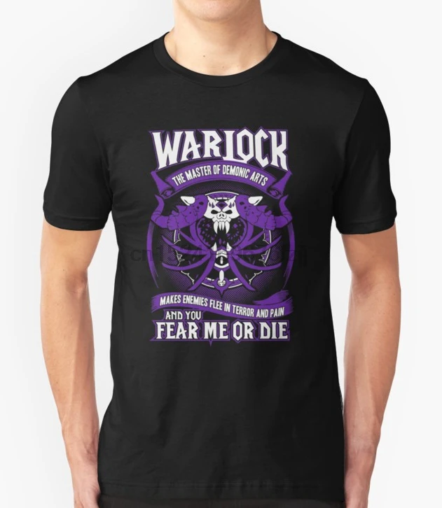 Printed Men T Shirt Cotton tshirts O-Neck Short-Sleeve Warlock The Master Of Demonic Arts - Wow Women T-Shirt
Printed Men T Shirt Cotton tshirts O-Neck Short-Sleeve Warlock The Master Of Demonic Arts - Wow Women T-Shirt