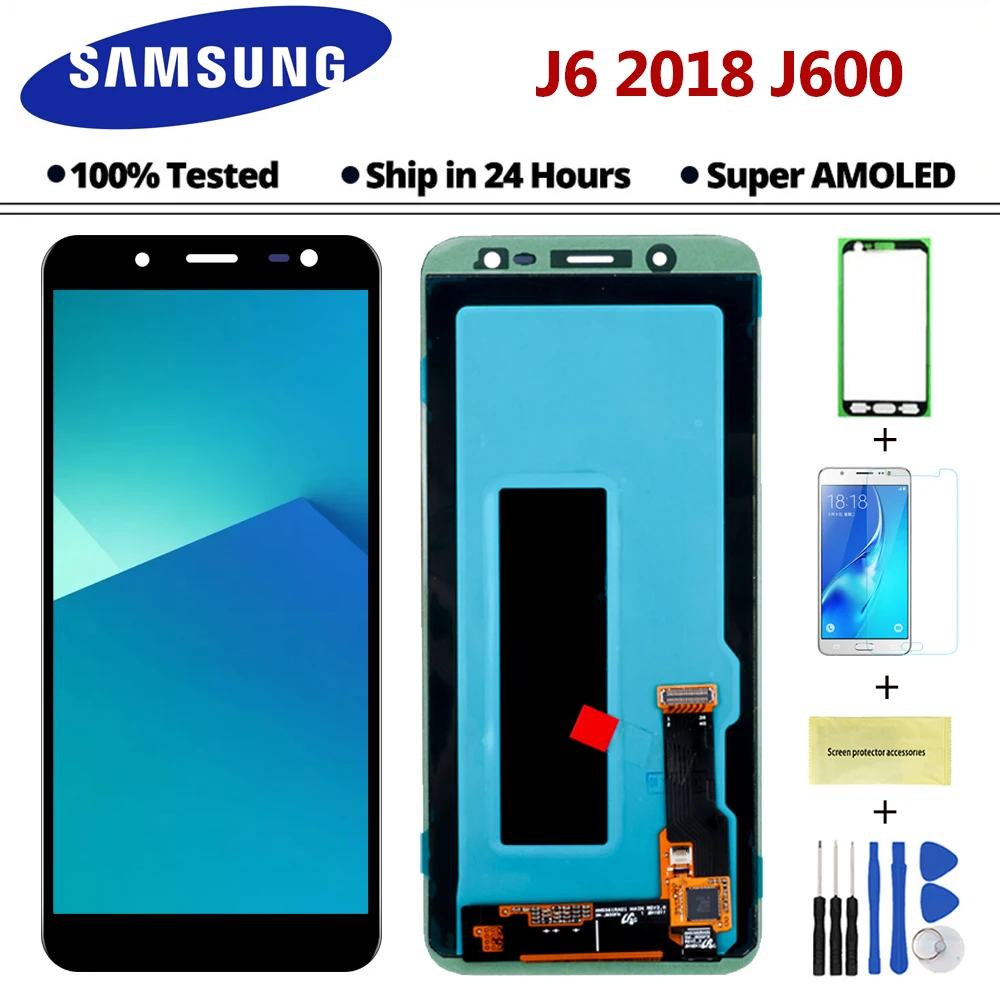 100% Original Super AMOLED LCD For Samsung Galaxy J6 2018 J600F J600f Display Touch Screen Assembly Replacement j600 black lcd
100% Original Super AMOLED LCD For Samsung Galaxy J6 2018 J600F J600f Display Touch Screen Assembly Replacement j600 black lcd