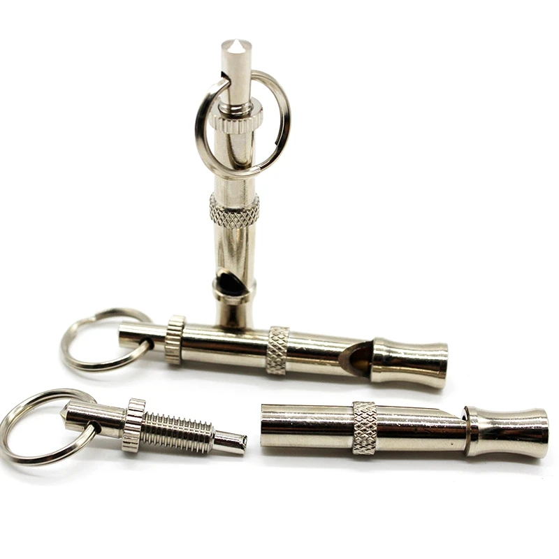 Pet Training Products Aluminum Dog Whistle Silver Keychain Whistle Adjustable Sound Wave Whistles Pet Dog Interactive Supplies
Pet Training Products Aluminum Dog Whistle Silver Keychain Whistle Adjustable Sound Wave Whistles Pet Dog Interactive Supplies
