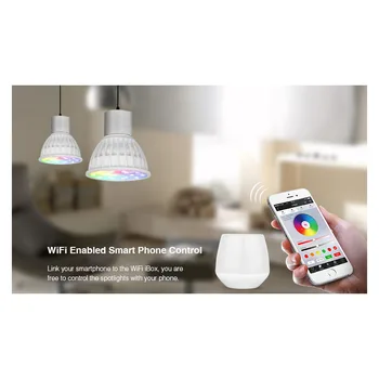 MiLight AC86-265V 4W LED Bulb GU10 Dimmable LED Lamp Light RGB+Warm White+White (RGB+CCT) Spotlight Indoor Living Room
MiLight AC86-265V 4W LED Bulb GU10 Dimmable LED Lamp Light RGB+Warm White+White (RGB+CCT) Spotlight Indoor Living Room