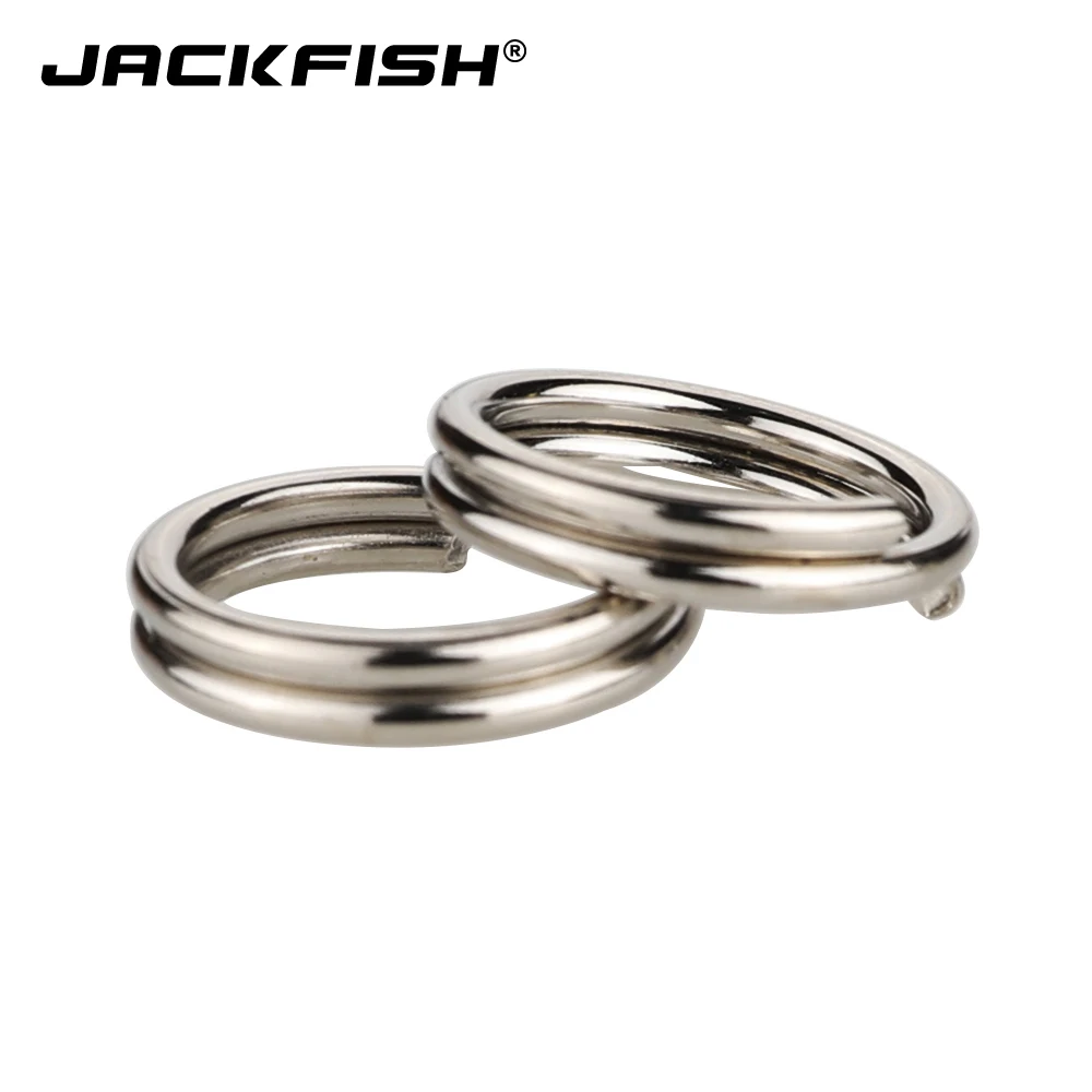 JACKFISH 100 шт./лот рыболовные разрезные кольца из нержавеющей стали для кривошипа