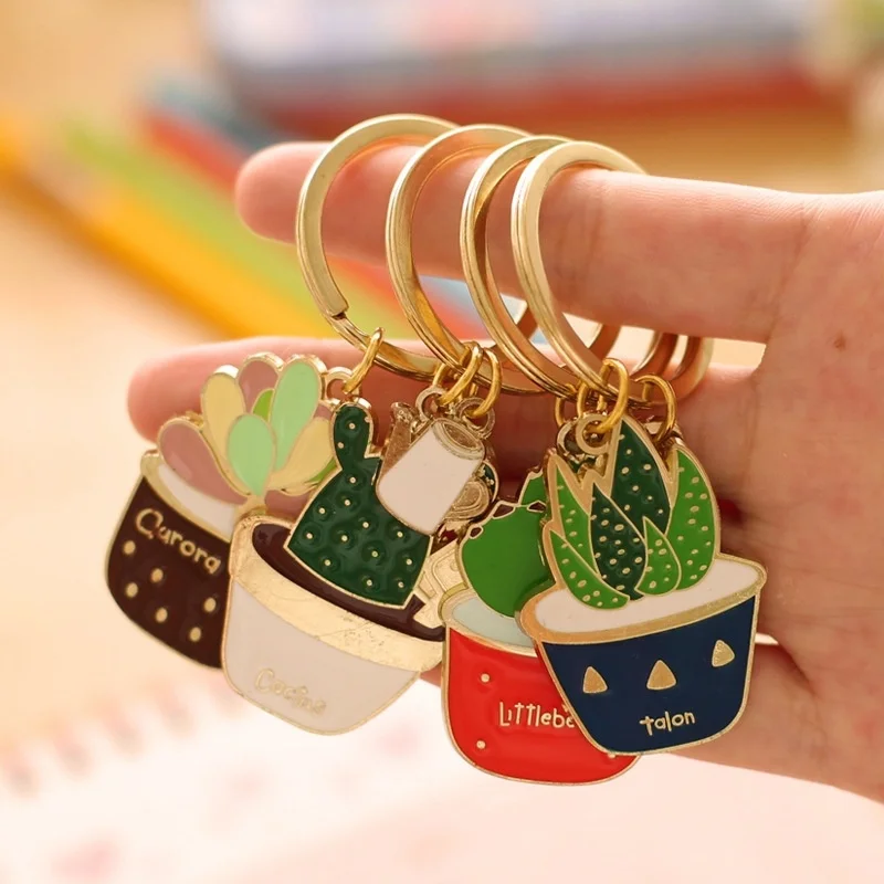 New Women's Metal Keychain Jewelry Succulent plants Key Ring European and American Pop Style Key Accessories
New Women's Metal Keychain Jewelry Succulent plants Key Ring European and American Pop Style Key Accessories