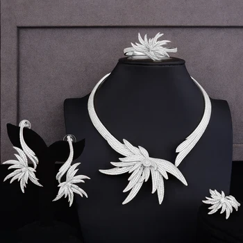 SisCathy Hot Charms Palm Tree Leaf Jewelry sets For Women Cubic Zirconia CZ Nigerian Choker Dubai Wedding Bridal Jewelry Sets
SisCathy Hot Charms Palm Tree Leaf Jewelry sets For Women Cubic Zirconia CZ Nigerian Choker Dubai Wedding Bridal Jewelry Sets