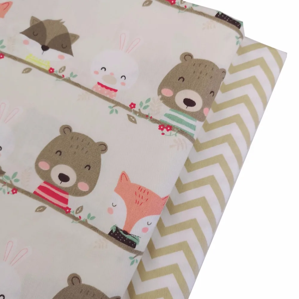 Printed Cartoon Bear Fox Wave Twill Cotton Fabric,Patchwork Cloth,DIY Sewing Quilting Fat Quarter Material For Baby&Child Tissus
Printed Cartoon Bear Fox Wave Twill Cotton Fabric,Patchwork Cloth,DIY Sewing Quilting Fat Quarter Material For Baby&Child Tissus