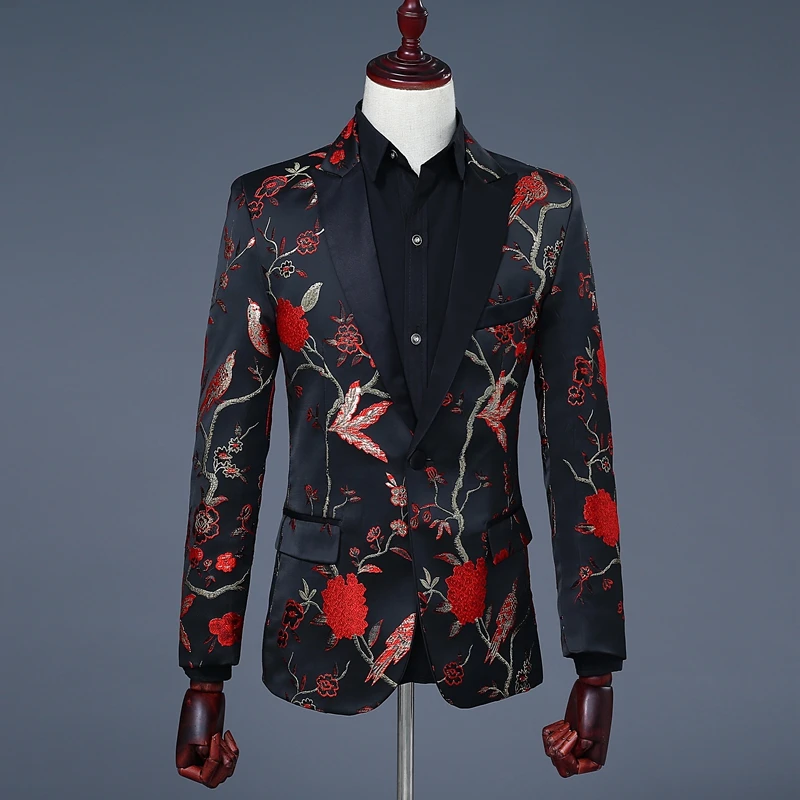 Black and Red Vintage Mens Print Blazer Elegant Mens Jacket Men Prom Suits Wine Tuxedo Terno Masculino Spring Blazer For Men
Black and Red Vintage Mens Print Blazer Elegant Mens Jacket Men Prom Suits Wine Tuxedo Terno Masculino Spring Blazer For Men