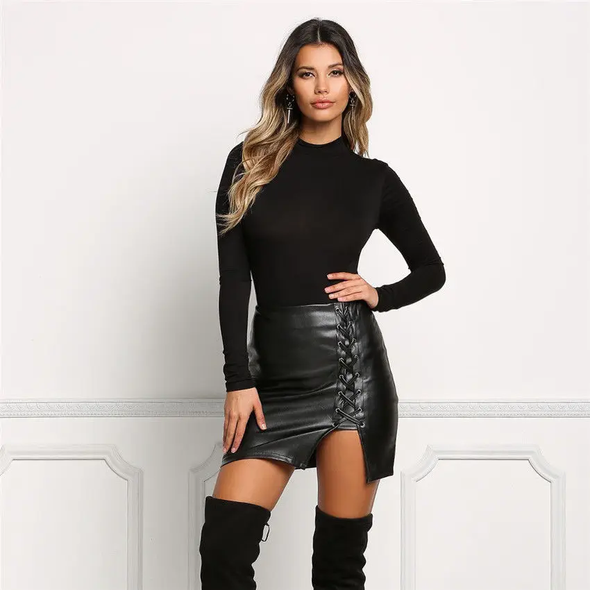 New Style Fashion Women Black PU Leather Pencil Bodycon High Waist Mini Short Skirt Stretch A-Line Skirts
New Style Fashion Women Black PU Leather Pencil Bodycon High Waist Mini Short Skirt Stretch A-Line Skirts