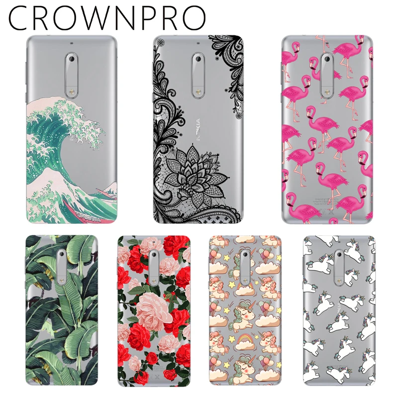 CROWNPRO Silicone 5.2" FOR Capa Nokia 5 Case Cover FOR Nokia5 Soft TPU Patterned Painted Back Protective Case FOR Nokia 5
CROWNPRO Silicone 5.2" FOR Capa Nokia 5 Case Cover FOR Nokia5 Soft TPU Patterned Painted Back Protective Case FOR Nokia 5