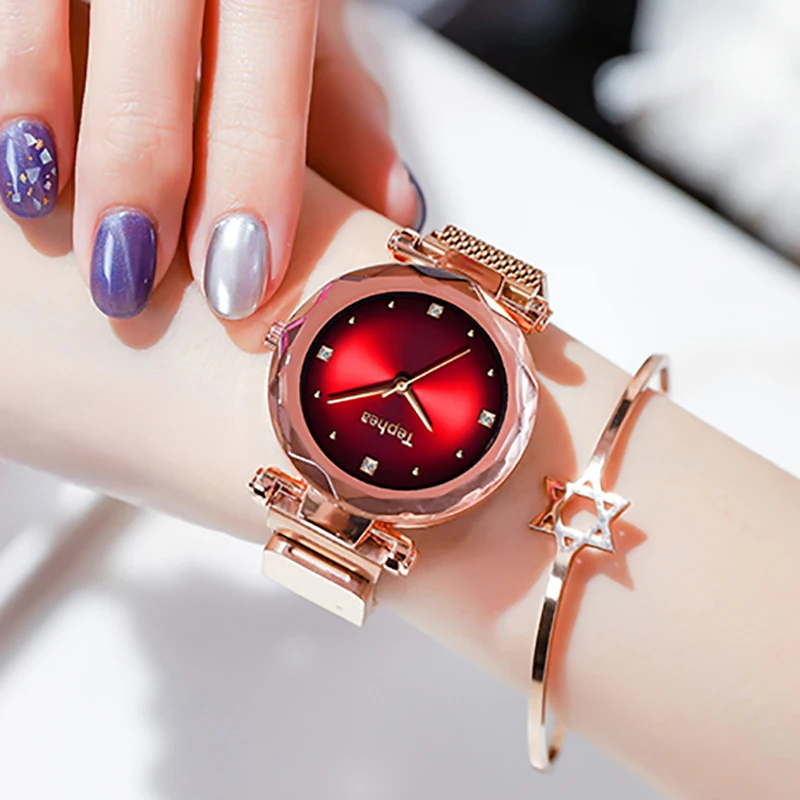 Luxury Rose Gold Watches Women Fashion Diamond Ladies Starry Sky Magnet Wrist Watches Waterproof Female Clock For Gift 2019 Hot
Luxury Rose Gold Watches Women Fashion Diamond Ladies Starry Sky Magnet Wrist Watches Waterproof Female Clock For Gift 2019 Hot