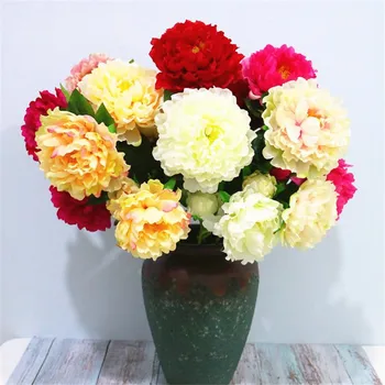 Fake Single Stem Peony 36.61" Length (3 heads/piece ) Large Peony Flower Head for Wedding Home Decorative Artificial Flowers
Fake Single Stem Peony 36.61" Length (3 heads/piece ) Large Peony Flower Head for Wedding Home Decorative Artificial Flowers