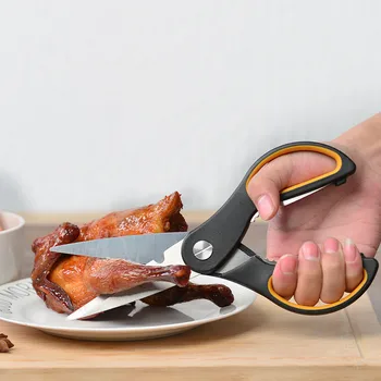 Household Kitchen Stainless Steel Scissors Multi-function Shears Chicken Bone Fish Cutting knife Kitchen Utensils Hand Tools
Household Kitchen Stainless Steel Scissors Multi-function Shears Chicken Bone Fish Cutting knife Kitchen Utensils Hand Tools
