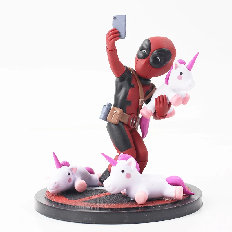Deadpool Figure Toy Deadpool Unicorn Selfie X-Men Wade Winston Wilson Model Doll Children Gift
Deadpool Figure Toy Deadpool Unicorn Selfie X-Men Wade Winston Wilson Model Doll Children Gift