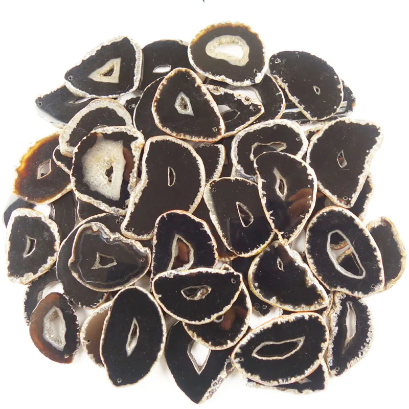 10pcs Wholesale Black Mixed Size Onyx Agates Slice Irregular Pendant Beads Size:(70mm-105mm)x 5mm
10pcs Wholesale Black Mixed Size Onyx Agates Slice Irregular Pendant Beads Size:(70mm-105mm)x 5mm
