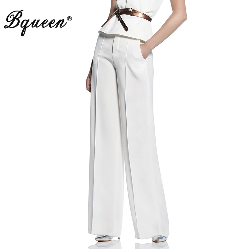 Bqueen 2019 New Women Office Lady Work Long White Pants With Pockets High Waist Straight Full Length Fashion Pants
Bqueen 2019 New Women Office Lady Work Long White Pants With Pockets High Waist Straight Full Length Fashion Pants