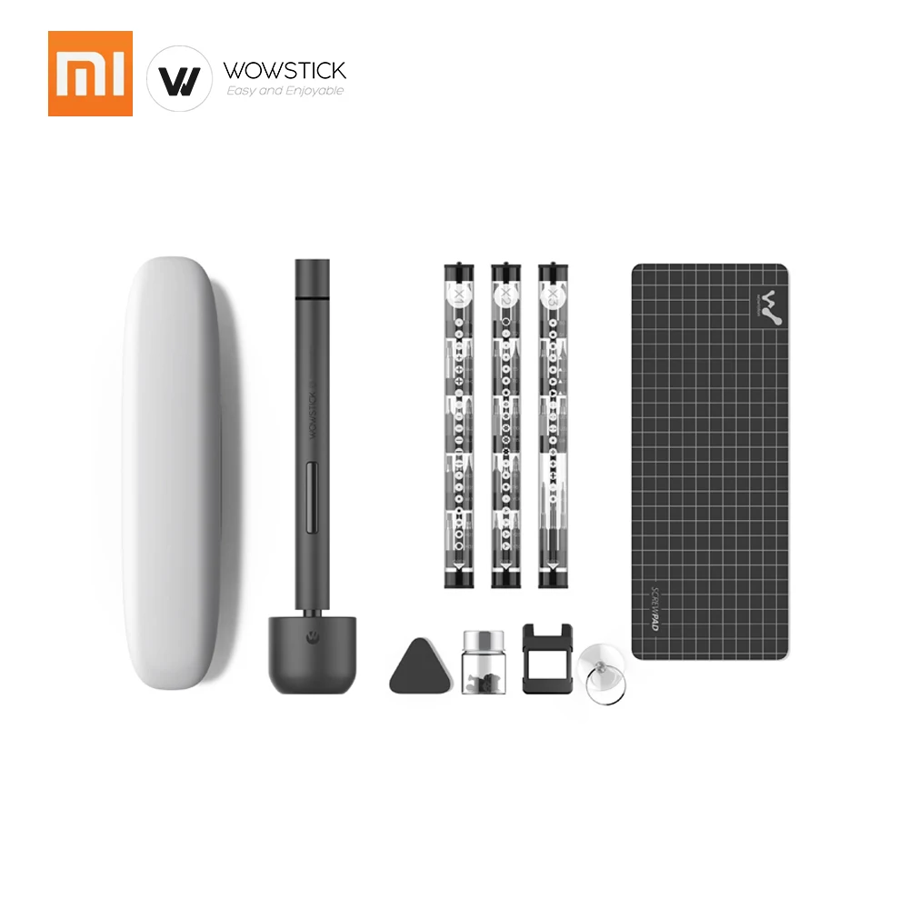 Xiaomi Wowstick 1F Pro 56Bits Electric Screw Mi driver Precision Cordless Alloy Body LED Light Lithium Battery Power Repair Tool
Xiaomi Wowstick 1F Pro 56Bits Electric Screw Mi driver Precision Cordless Alloy Body LED Light Lithium Battery Power Repair Tool