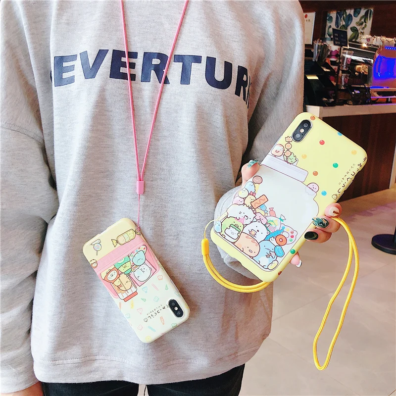Japan cartoon soft tpu case for iphone 11 11Pro XS Max X XR XS sumikko gurashi painted case for iphone 6 6s 7 8 plus free strap
Japan cartoon soft tpu case for iphone 11 11Pro XS Max X XR XS sumikko gurashi painted case for iphone 6 6s 7 8 plus free strap