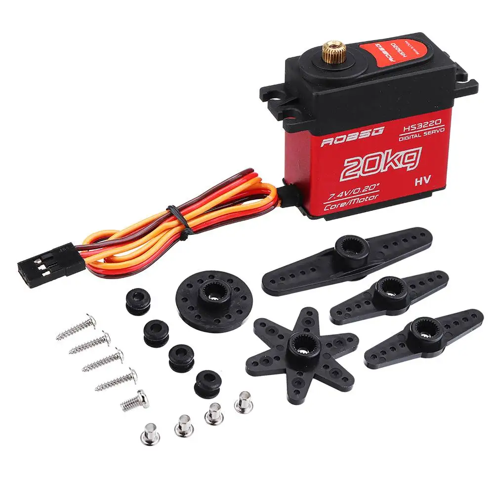 ROBSG HS3220 20KG Coreless Waterproof Metal Gear Digital Servo For RC Models RC Remote Control Toys Spare Parts Accessories
ROBSG HS3220 20KG Coreless Waterproof Metal Gear Digital Servo For RC Models RC Remote Control Toys Spare Parts Accessories
