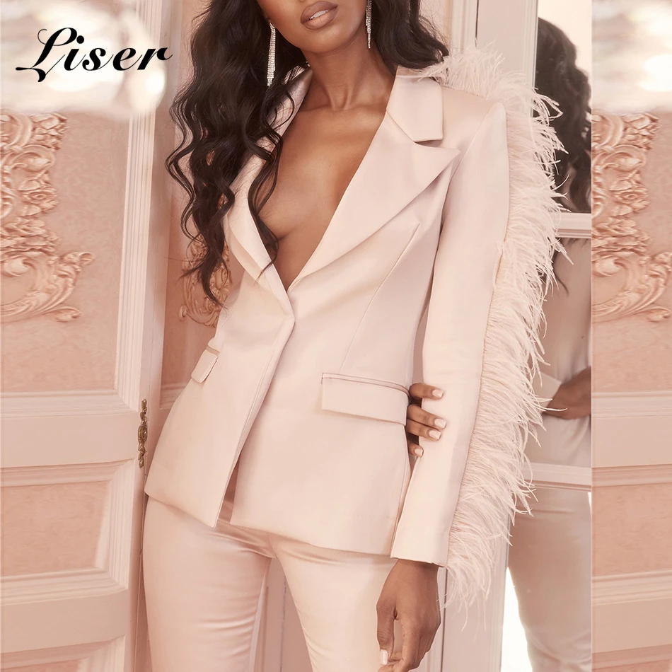 Liser 2019 New Summer Women Jackets V Neck Feathers Two Pieces Jackets Sexy Bodycon Elegant Evening Party Beige Jacket Vestidos
Liser 2019 New Summer Women Jackets V Neck Feathers Two Pieces Jackets Sexy Bodycon Elegant Evening Party Beige Jacket Vestidos