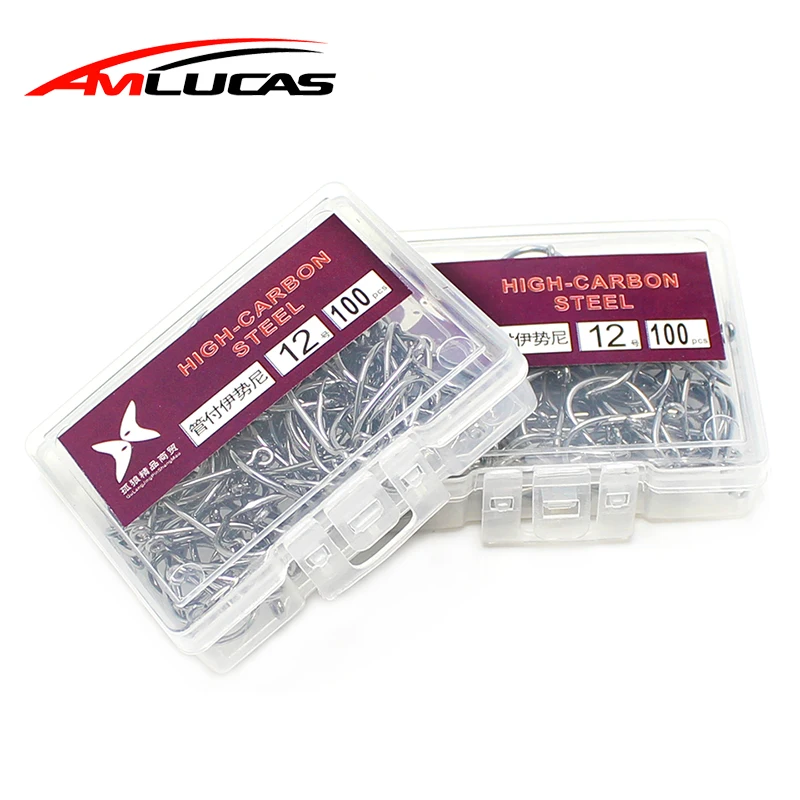 Amlucas 100PCS Steel Fishhooks #3~12 Fishing Jigging Bait Head Set Pesca Fishing High carbon pesca Carp fishing hooks We1014
Amlucas 100PCS Steel Fishhooks #3~12 Fishing Jigging Bait Head Set Pesca Fishing High carbon pesca Carp fishing hooks We1014