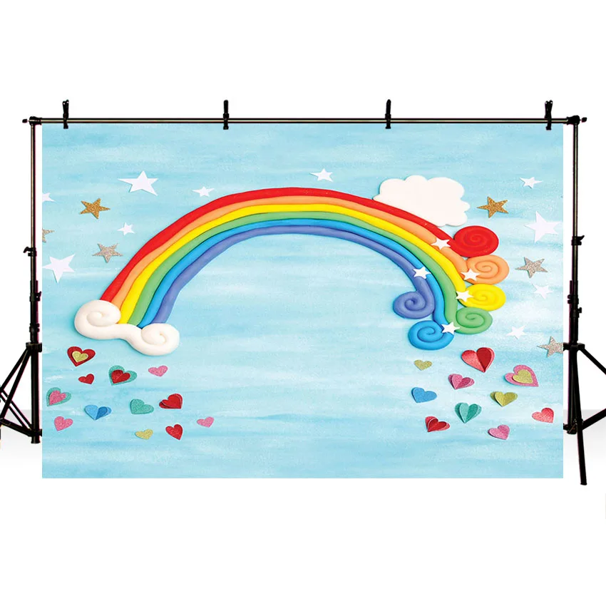 Neoback Mehofoto Photography Backdrop Girl birthday party baby shower sky clouds Garden rainbow stars kids Background Photo stu
Neoback Mehofoto Photography Backdrop Girl birthday party baby shower sky clouds Garden rainbow stars kids Background Photo stu