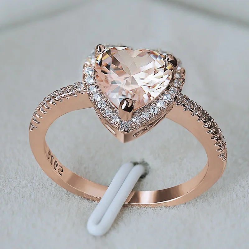 Tisonliz Luxury Heart Crysal Rings For Women Wedding Engagement Rings Elegant Finger Rhinestone Love Rings Jewelry Bague Femme
Tisonliz Luxury Heart Crysal Rings For Women Wedding Engagement Rings Elegant Finger Rhinestone Love Rings Jewelry Bague Femme