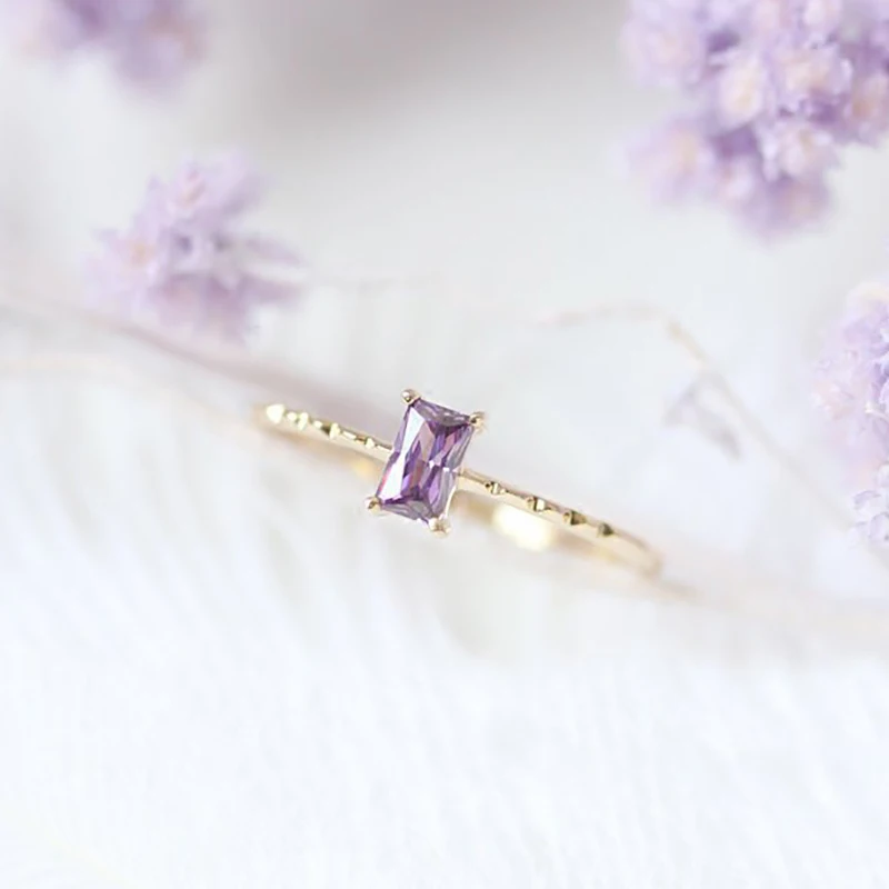 ZHOUYANG Ring For Women Korean Style Square Purple Cubic Zirconia Light Yellow Gold Color Fashion Jewelry Gift For Girls KBR011
ZHOUYANG Ring For Women Korean Style Square Purple Cubic Zirconia Light Yellow Gold Color Fashion Jewelry Gift For Girls KBR011