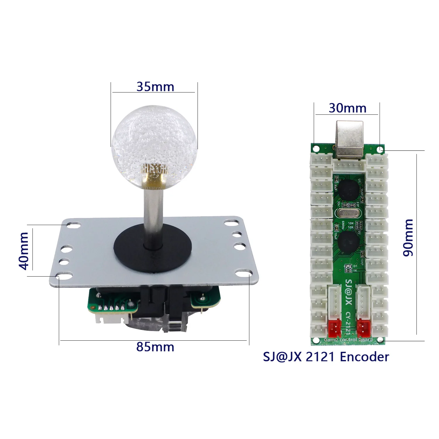 Светодиодный USB энкодер с нулевой задержкой 2 игрока SJ @ JX аркадная игра DIY Kit