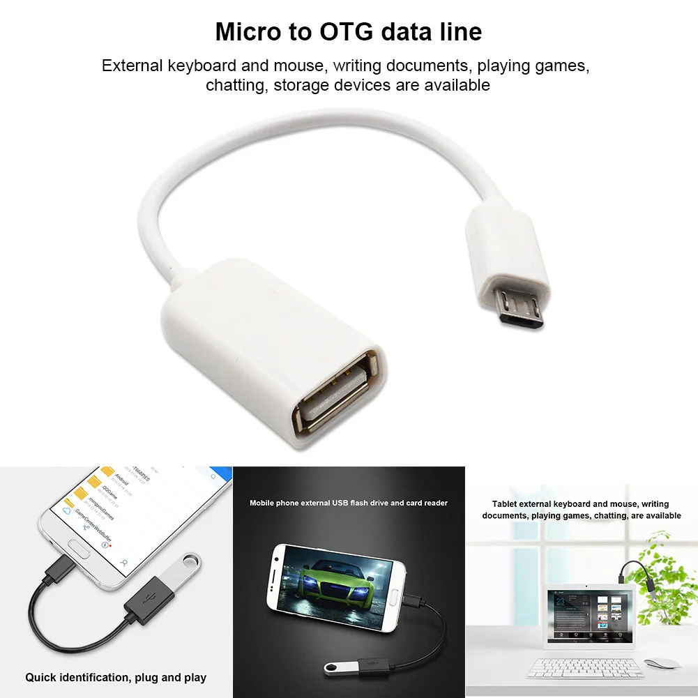 Micro USB OTG Cable Data Transfer Micro USB Male to Female Adapter for Samsung HTC Android QF66
Micro USB OTG Cable Data Transfer Micro USB Male to Female Adapter for Samsung HTC Android QF66