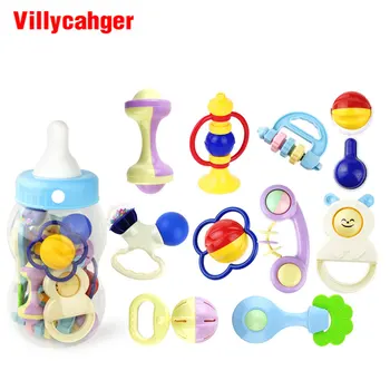 Baby Toys 10PCS Plastic Hand Jingle Shaking Bell Infant Newborn Baby Toys 0-12 Mnoths Teether Rattles Toys Cute Milk Bottle
Baby Toys 10PCS Plastic Hand Jingle Shaking Bell Infant Newborn Baby Toys 0-12 Mnoths Teether Rattles Toys Cute Milk Bottle