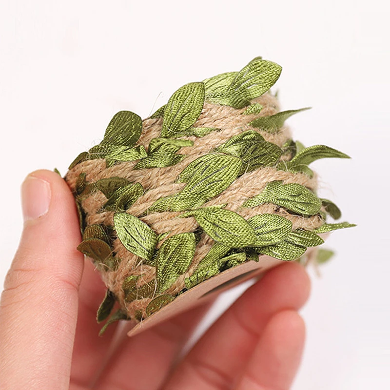 5M Courtyard Simulation Green Leaf Weaving Hemp Rope DIY Wedding Birthday Wedding Decoration Rattan Gift Bouquet Packaging Rope
5M Courtyard Simulation Green Leaf Weaving Hemp Rope DIY Wedding Birthday Wedding Decoration Rattan Gift Bouquet Packaging Rope