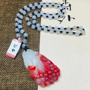 Zheru Jewelry Pure Natural Colorful Jade Carved Red Magnolia Flower Pendant Three Color Jadeite Bead Necklace Send Class A Certi
Zheru Jewelry Pure Natural Colorful Jade Carved Red Magnolia Flower Pendant Three Color Jadeite Bead Necklace Send Class A Certi