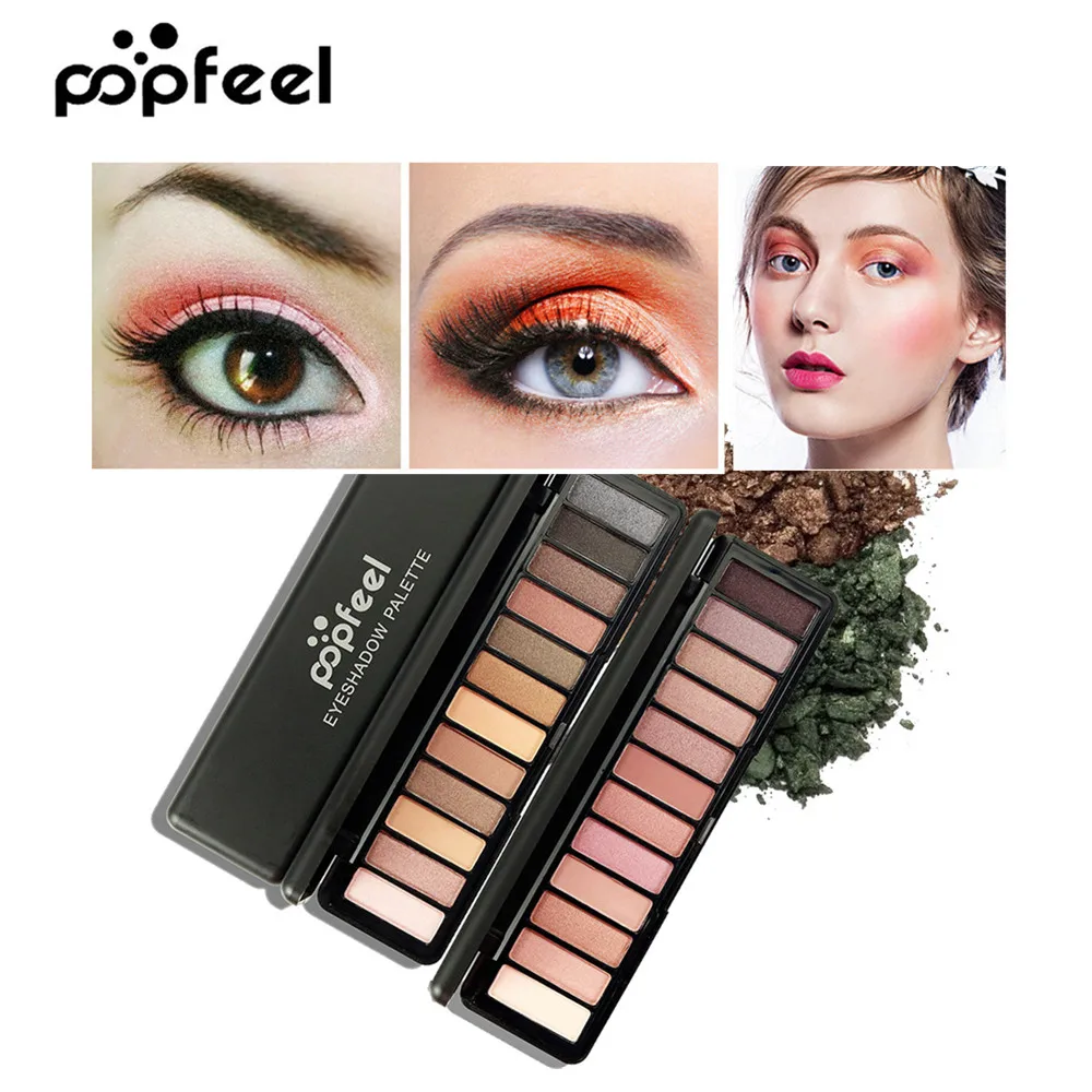 Popfeel Fashion Glitter Eyeshadow Palette 12 Colors Pigment Eye Makeup Cosmetic Matte Shimmer Eye Shadow Waterproof Women Beauty
Popfeel Fashion Glitter Eyeshadow Palette 12 Colors Pigment Eye Makeup Cosmetic Matte Shimmer Eye Shadow Waterproof Women Beauty