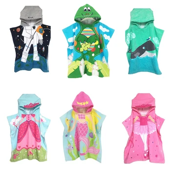 Towels Children Cute Cartoon Hooded Cloak Beach Towel Animal Printed Kids Bath Pool Swim Poncho Cover-ups Cape Baby Beach Towels
Towels Children Cute Cartoon Hooded Cloak Beach Towel Animal Printed Kids Bath Pool Swim Poncho Cover-ups Cape Baby Beach Towels