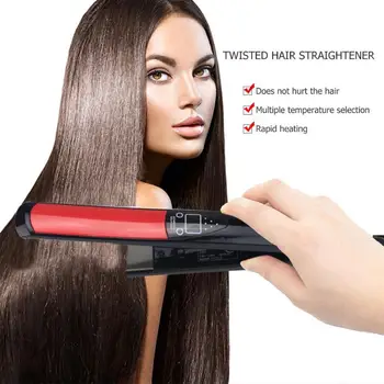 Professional Ceramic Heating Plate Hair Straightener Curler Flat Iron Electric Straightening Iron Hair Straightener Styling Tool
Professional Ceramic Heating Plate Hair Straightener Curler Flat Iron Electric Straightening Iron Hair Straightener Styling Tool
