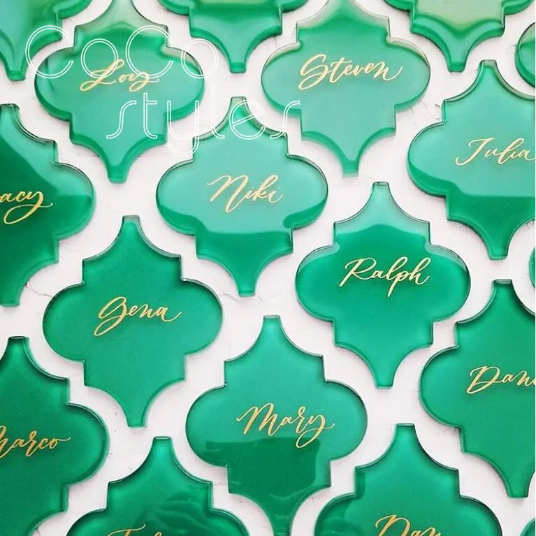 Cocostyles custom popular lantern shape emerald die cur design tile with gold foiling for calligrapher wedding party invitations
Cocostyles custom popular lantern shape emerald die cur design tile with gold foiling for calligrapher wedding party invitations