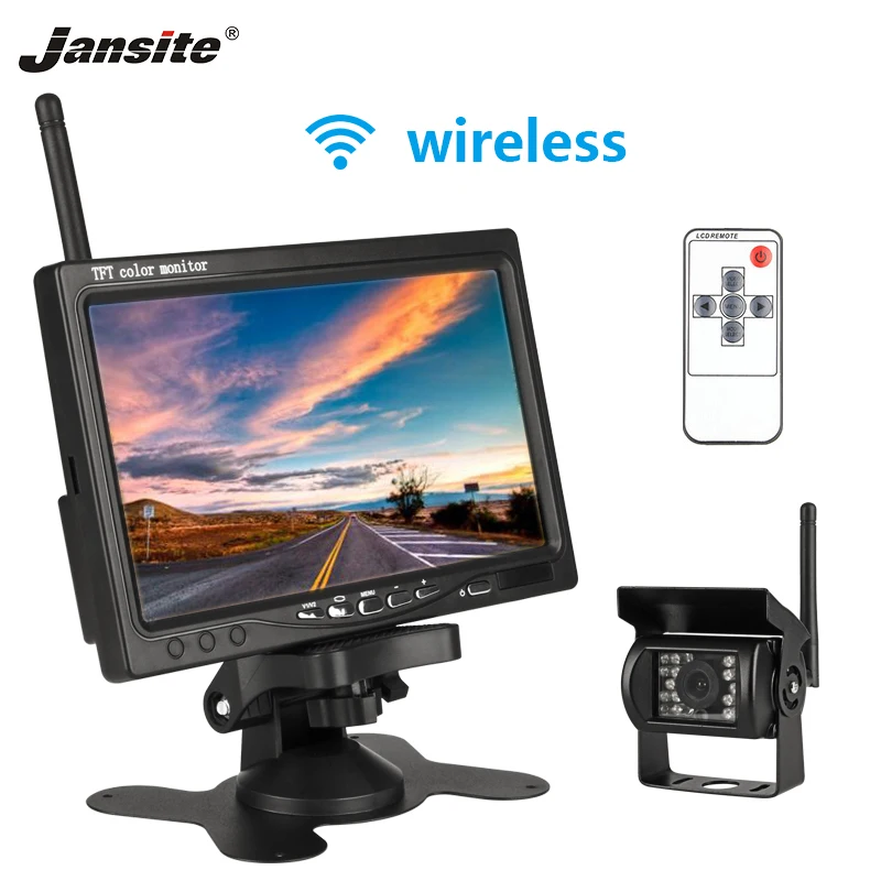 Jansite 7 inch Car Monitor TFT LCD Car Screen Car Display Distant Control support DVD Input Work Car RV Mirror Image 12-24V
Jansite 7 inch Car Monitor TFT LCD Car Screen Car Display Distant Control support DVD Input Work Car RV Mirror Image 12-24V