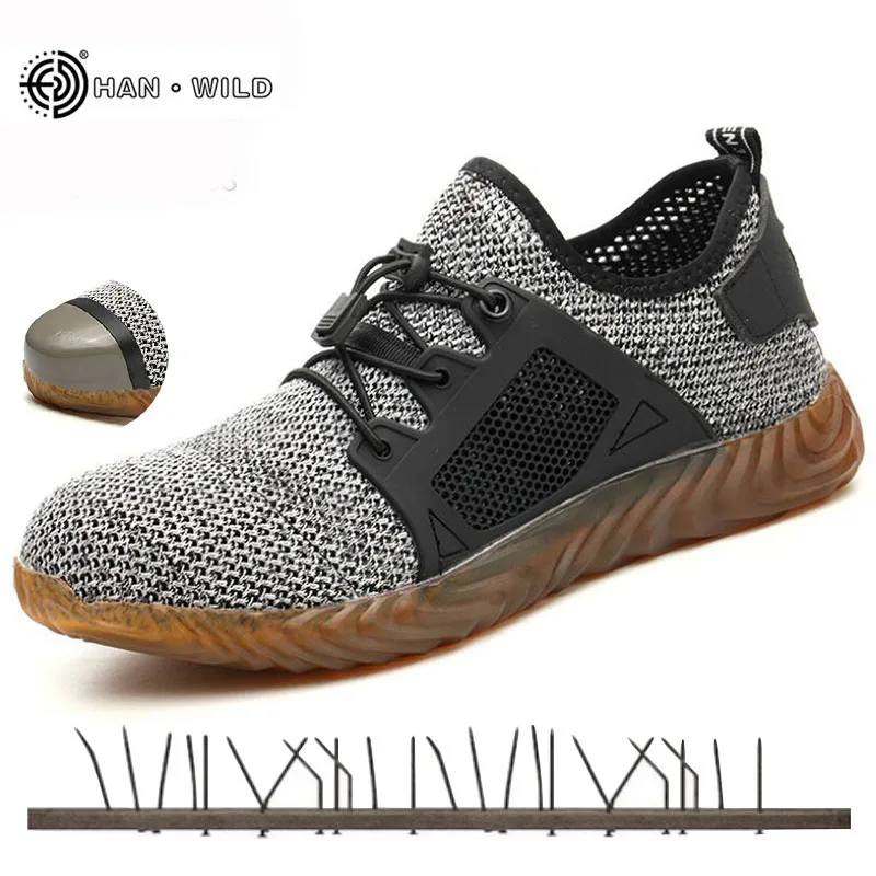 Men's Summer Shoes Breathable Steel Toe Anti Smashing Protective Boots Men Puncture Proof Safety Work Shoes 
Men's Summer Shoes Breathable Steel Toe Anti Smashing Protective Boots Men Puncture Proof Safety Work Shoes