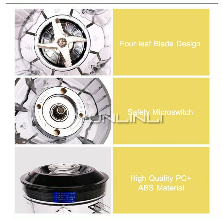 Description Picture 5 of item4L High Speed Blender Intelligent Food Blender Multifunction Food Mixer Commercial Food Processor