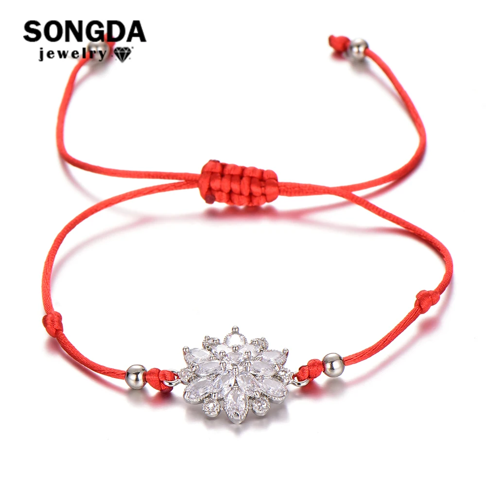 SONGDA Brand Red Thread String Bracelet Yoga OM Cubic Zirconia Crystal Lotus Handmade Rope Bracelet Buddhism Spiritual Jewelry
SONGDA Brand Red Thread String Bracelet Yoga OM Cubic Zirconia Crystal Lotus Handmade Rope Bracelet Buddhism Spiritual Jewelry
