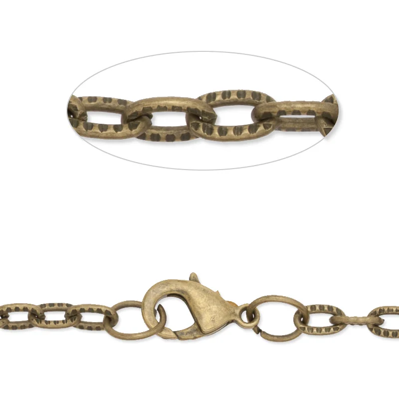 4x7mm antique bronze Plated Brass Chain with Lobster Clasp, 24'' length,finished chain,necklace chain,sold by 20pcs/lot-D1529
4x7mm antique bronze Plated Brass Chain with Lobster Clasp, 24'' length,finished chain,necklace chain,sold by 20pcs/lot-D1529