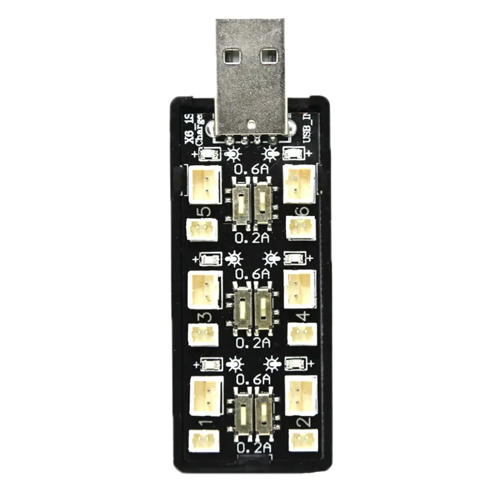 Six Channel USB To DC Lithium Battery 1S Charger Charging Board Crossing Machine Accessories Black Color
Six Channel USB To DC Lithium Battery 1S Charger Charging Board Crossing Machine Accessories Black Color