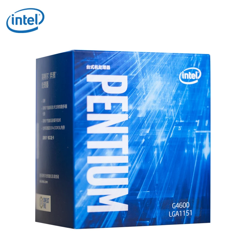 Процессор Intel / g4600 7 го поколения в китайской коробке Pentium двухъядерный
